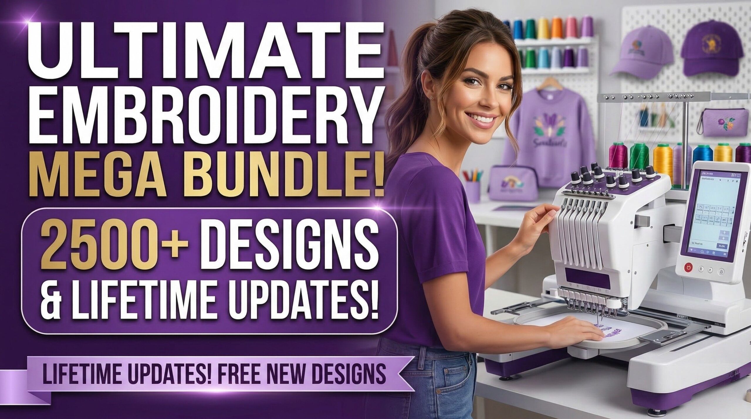 2500+ Machine Embroidery Designs