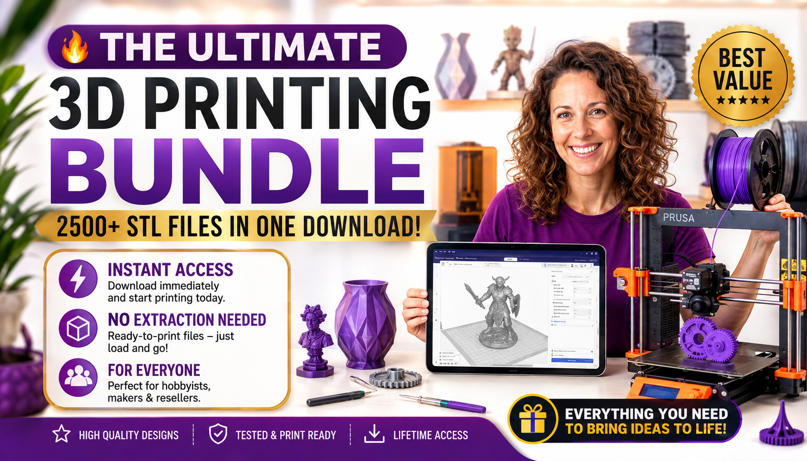 2500+ STL Files Mega Bundle