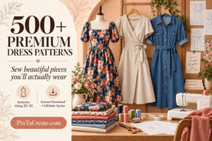 500+ Premium Dress Sewing Patterns