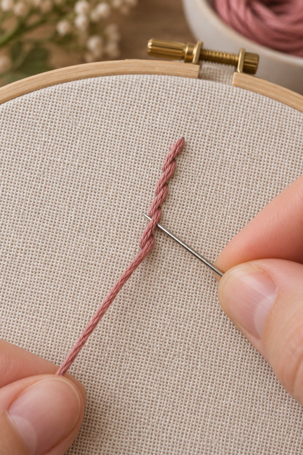 Using The Midpoint Method Stem Stitch Embroidery: 5 Easy Steps for Smooth Curves